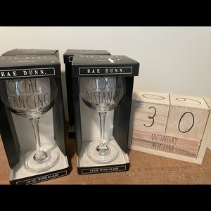 New Rae Dunn wine glasses